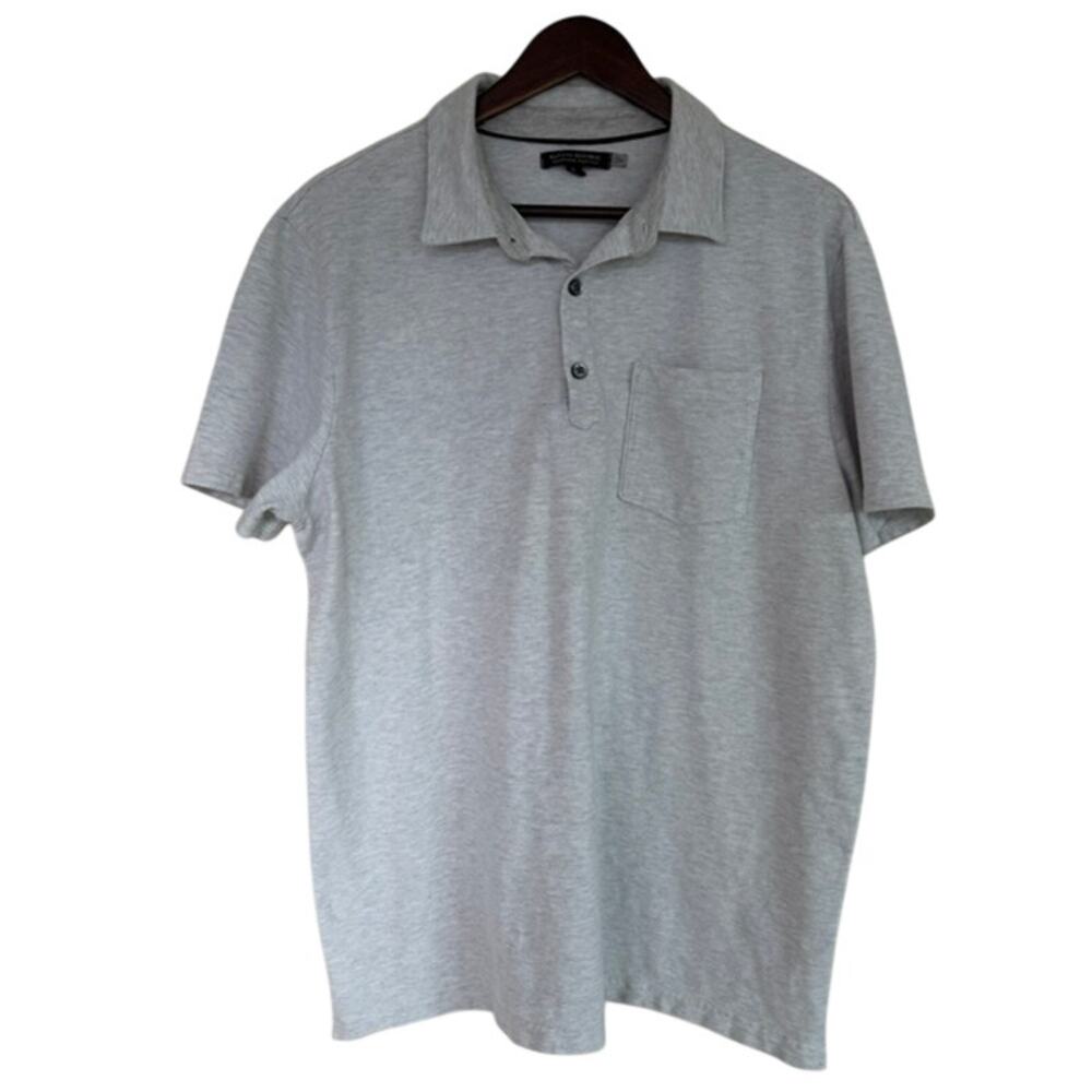 Banana Republic Light Gray Performance Pique Polo - XL